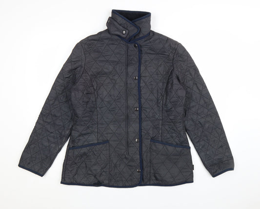 Barbour Women's Blue Quilted Mid-Length Jacket Size 14