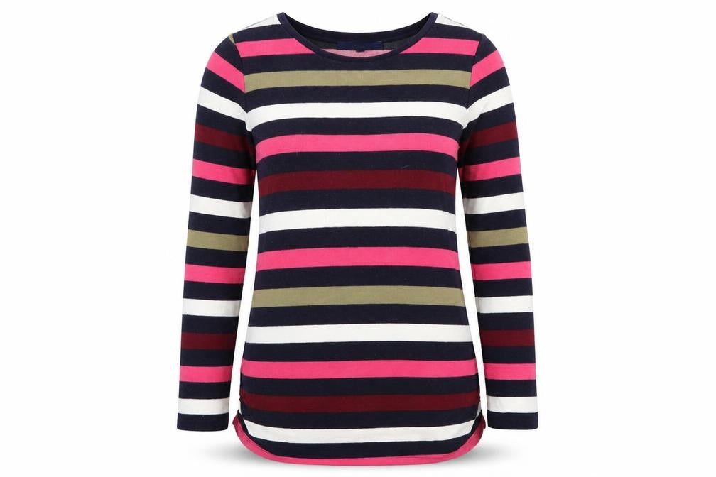 Next Women’s Multicoloured Striped Crew Neck Long Sleeve Jumper Size 6