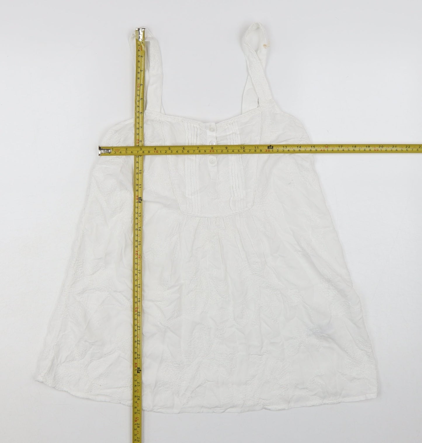 Marks and Spencer Women’s Ivory Embroidered Camisole Top UK 10