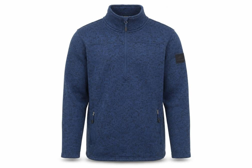 möberg Men's Blue Fleece 1/4 Zip Pullover Sweatshirt Size L