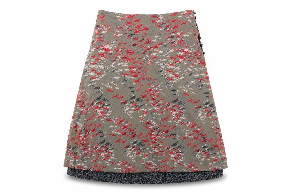White Stuff Women's Multicoloured A-Line Viscose Skirt Size 10