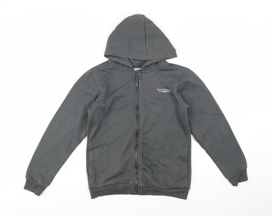 McKenzie Boys Grey Full Zip Hoodie 13-15 Years Cotton Blend Sportswear