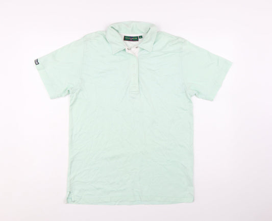 Glenmuir Women's Green Cotton Polo Shirt Size S Short Sleeve Classic