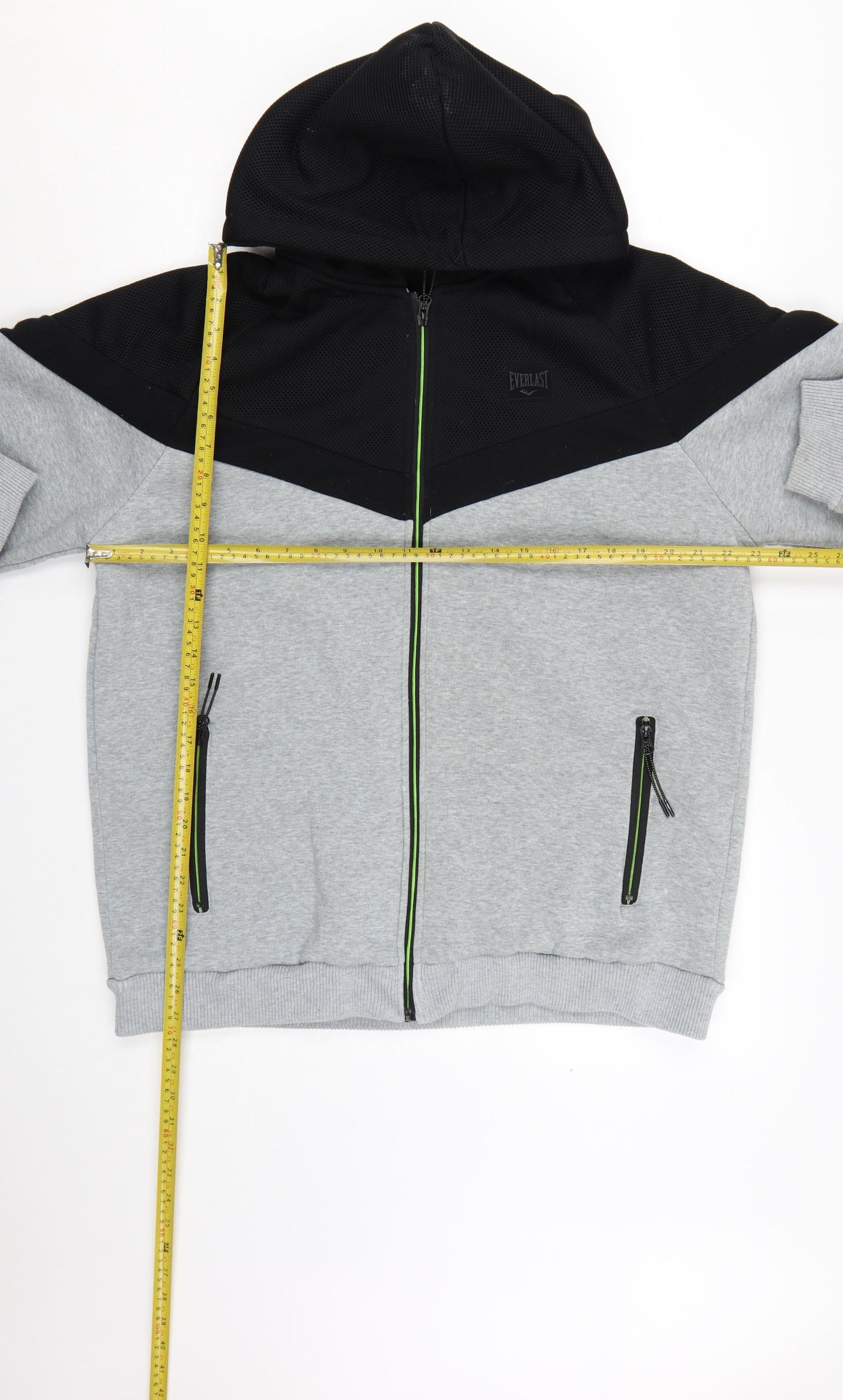 Everlast Men’s Grey Full Zip Hoodie 2XL Sports Fleece