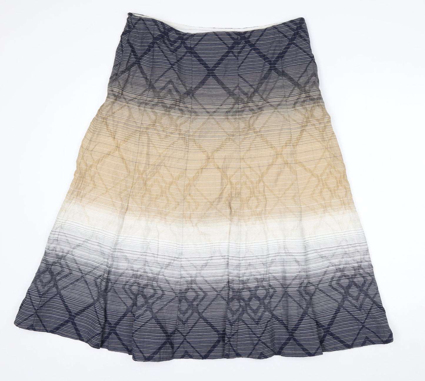 Marks and Spencer Per Una Women’s Multicoloured A-Line Midi Skirt Size 14