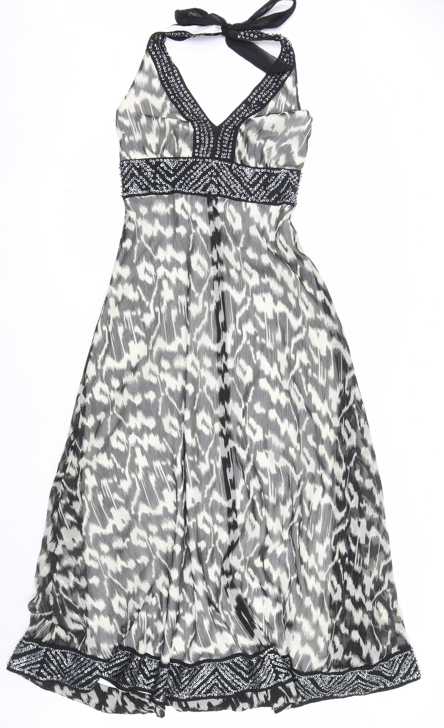 Special Edition Women's Black Sequin Halter Dress Size 8
