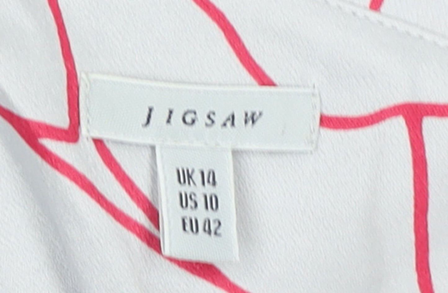 Jigsaw Women's White Floral Viscose Camisole Tank Top Size 14