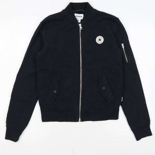 Converse Women’s Black XS Full Zip Sweatshirt Jacket