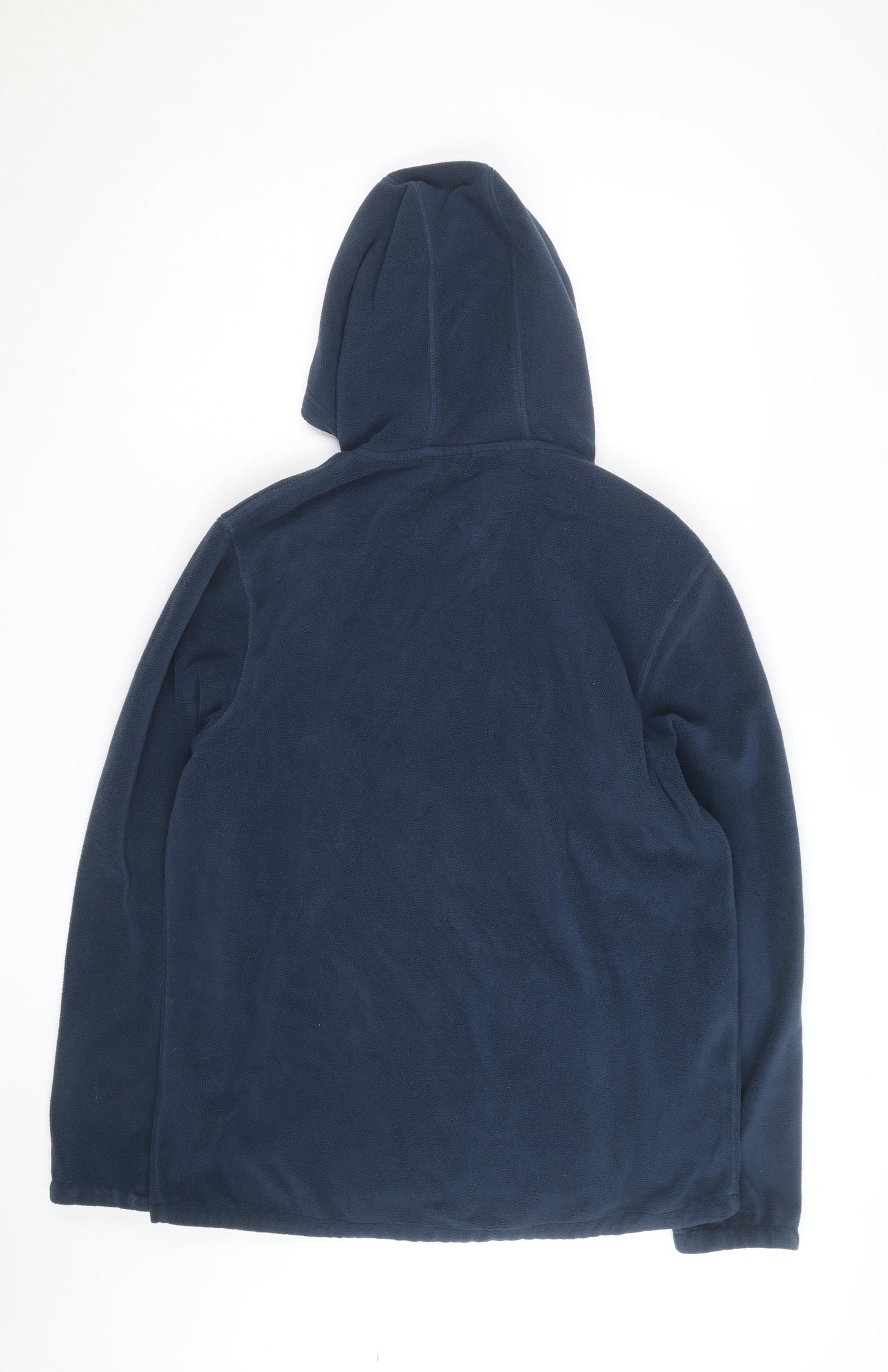 Weird Fish Men's Navy Fleece 1/2 Zip Hooded Pullover L