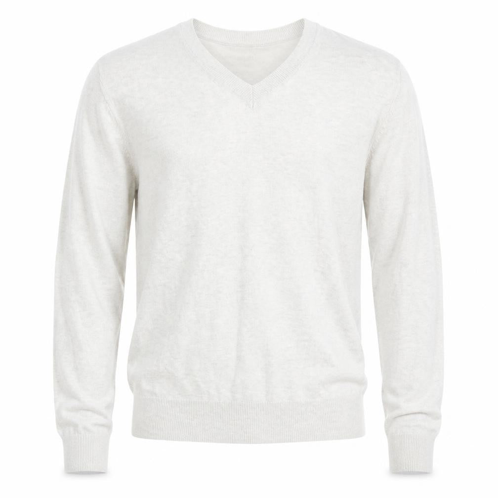 Banana Republic Men’s Beige Silk Linen V-Neck Jumper XS