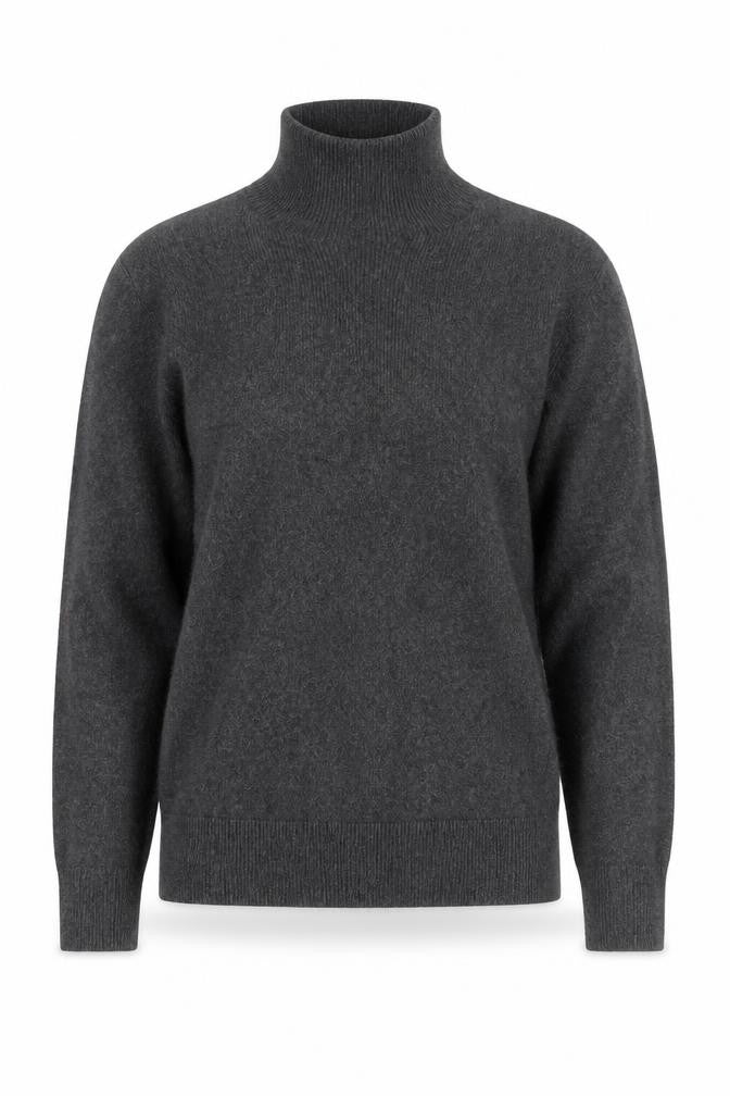 Banana Republic Women’s Grey Cashmere Roll Neck Jumper XS