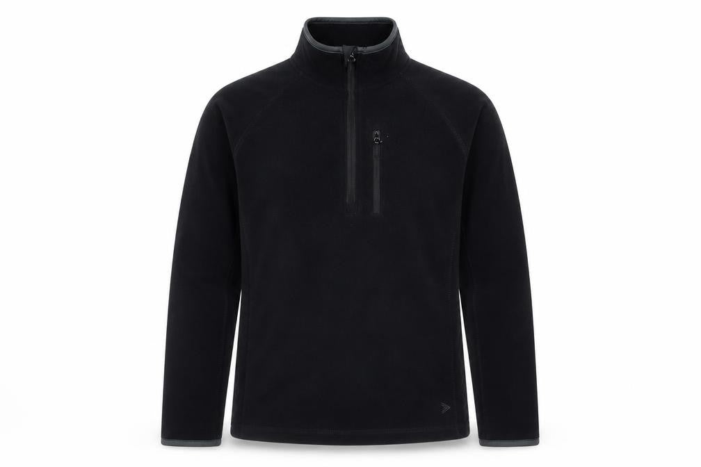 Marks & Spencer Mens Black Fleece 1/4 Zip Sweatshirt Size S