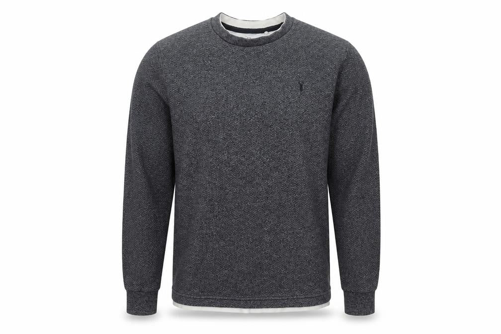 Next Men's Grey Regular Fit Long Sleeve Casual Knit Top M