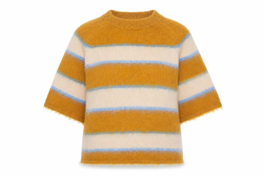 NEXT Women’s Multicoloured Striped Short Sleeve Pullover Jumper S