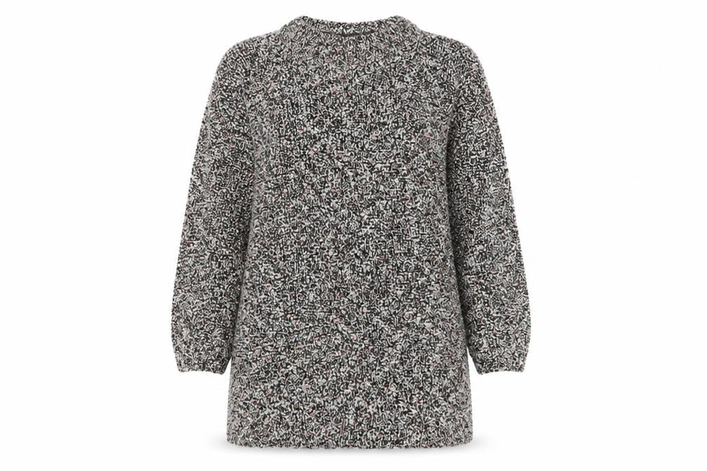 Marks and Spencer Women’s Grey Chunky-Knit Pullover Jumper Size 14