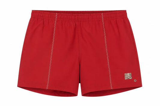 Adidas Men's Red Swim Shorts Size L Quick Dry Polyester