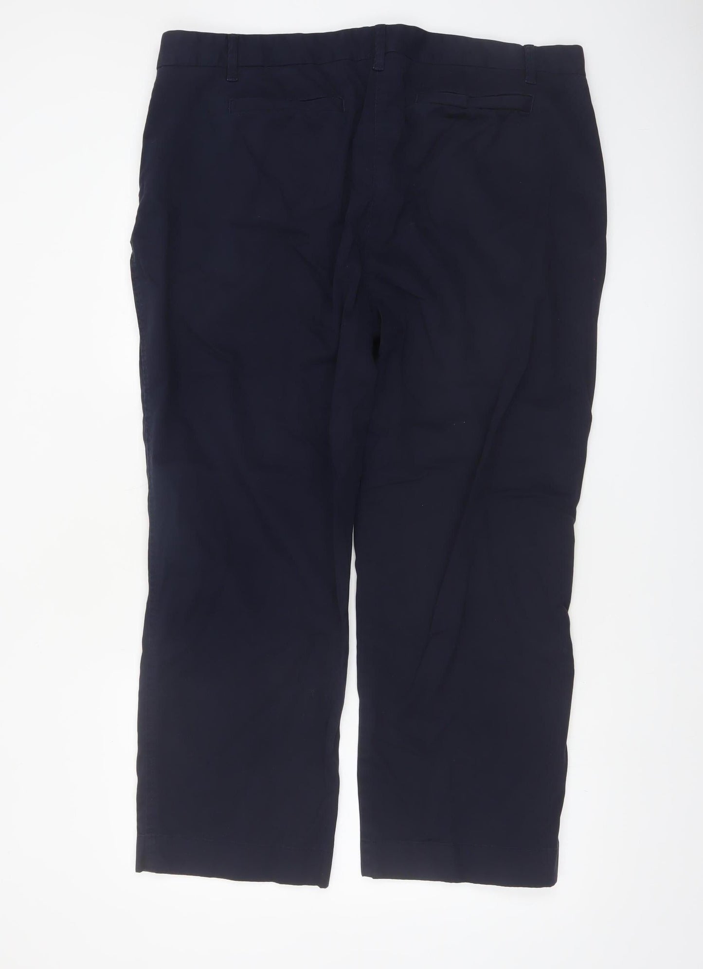 Marks and Spencer Women’s Blue Chino Trousers Size 20 Short
