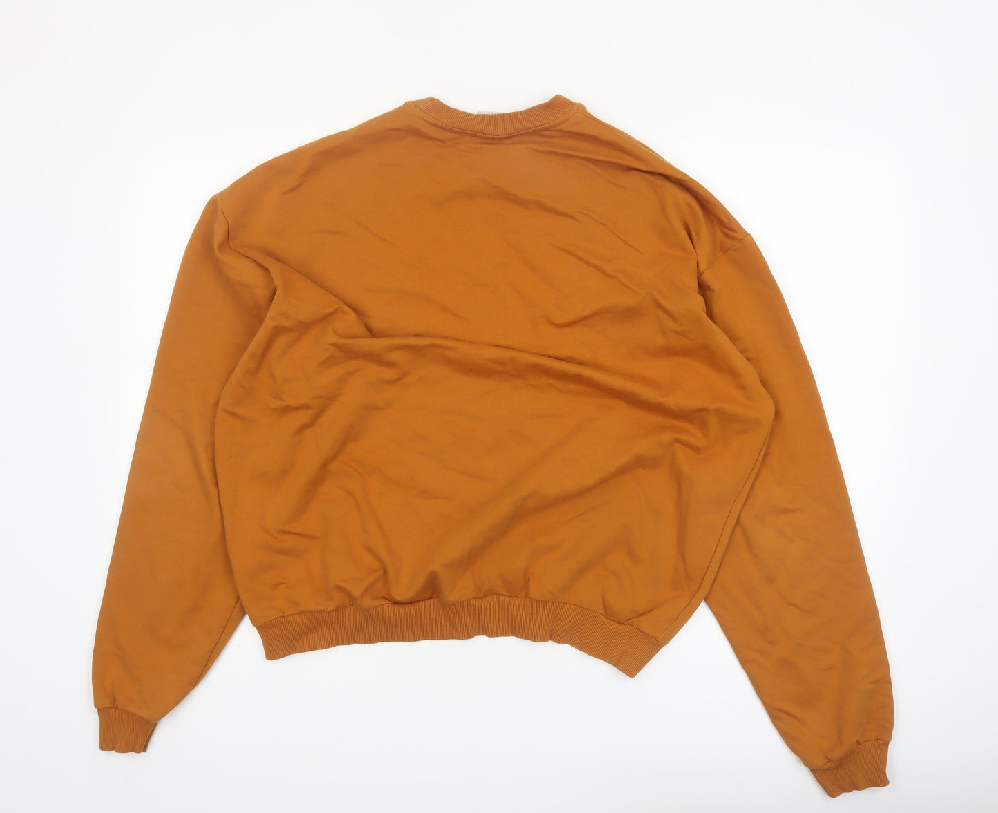 Lucy & Yak Men’s Brown Organic Cotton Crew Neck Sweatshirt Medium