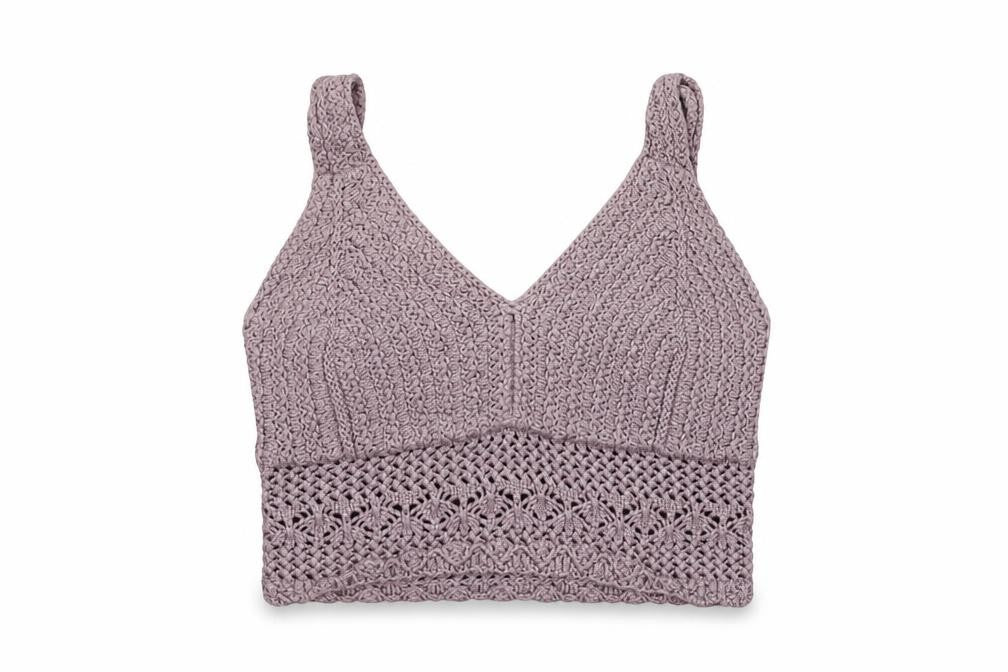 Hollister Women's Purple Crochet Camisole Tank Top XS