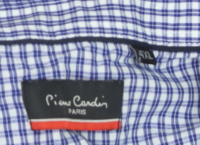 Pierre Cardin Men Blue 4XL V-Neck Cotton Pullover Jumper
