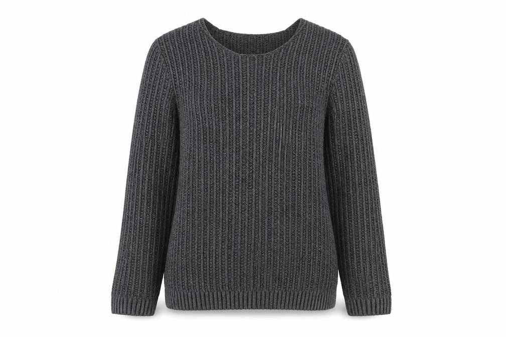 ASOS Women’s Grey Chunky Knit Pullover Jumper Size L