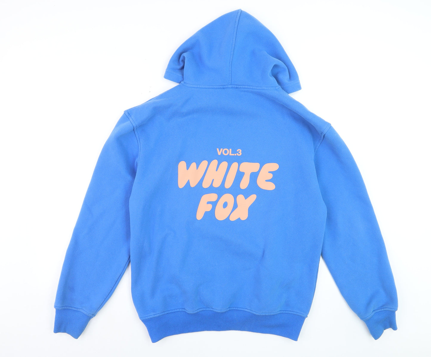 White Fox Women's Blue XS/S Pullover Hoodie with Logo Print