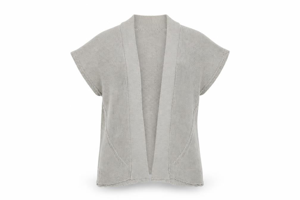 Marks & Spencer Autograph Womens Beige Open Knit Linen Blend Cardigan Size 10