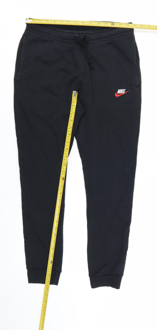 Nike Men's Black Jogger Sweatpants Small Cotton Blend Casual