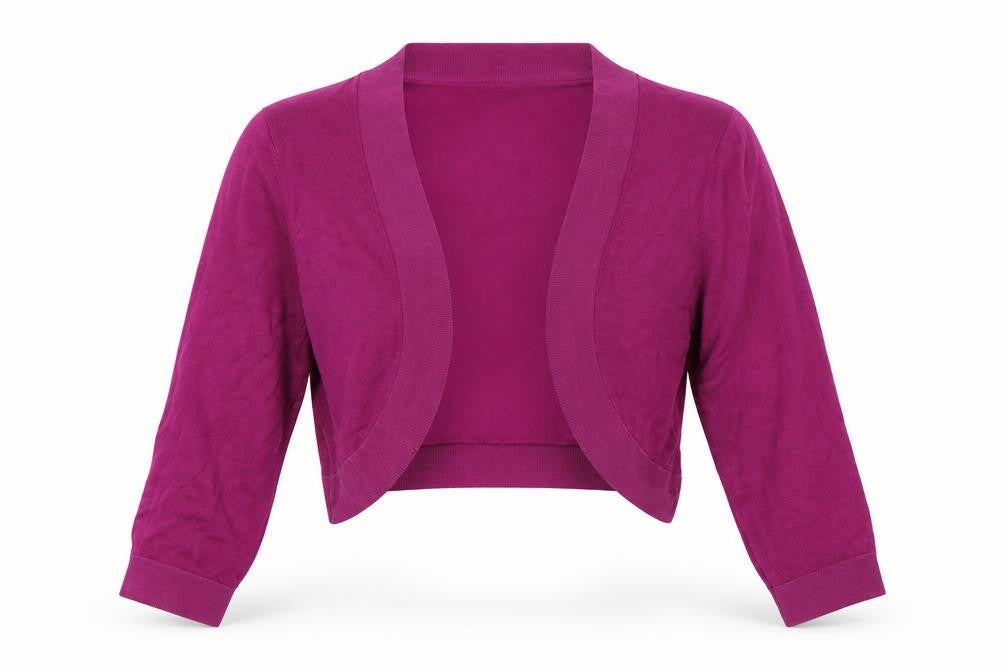 Planet Women Purple Shrug Cardigan L Lightweight Viscose Blend