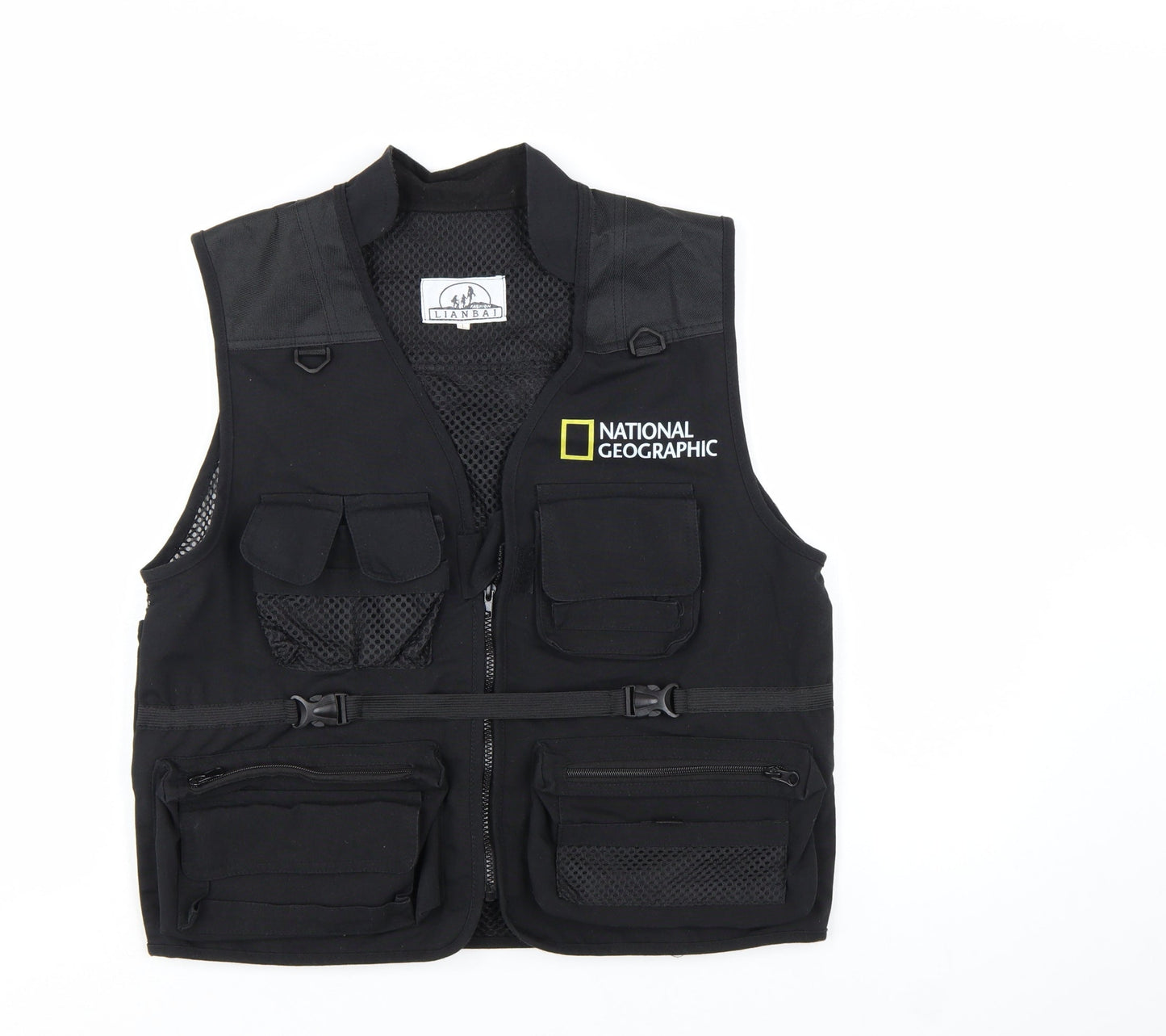 Lianbai National Geographic Men's Black Lightweight Utility Vest L