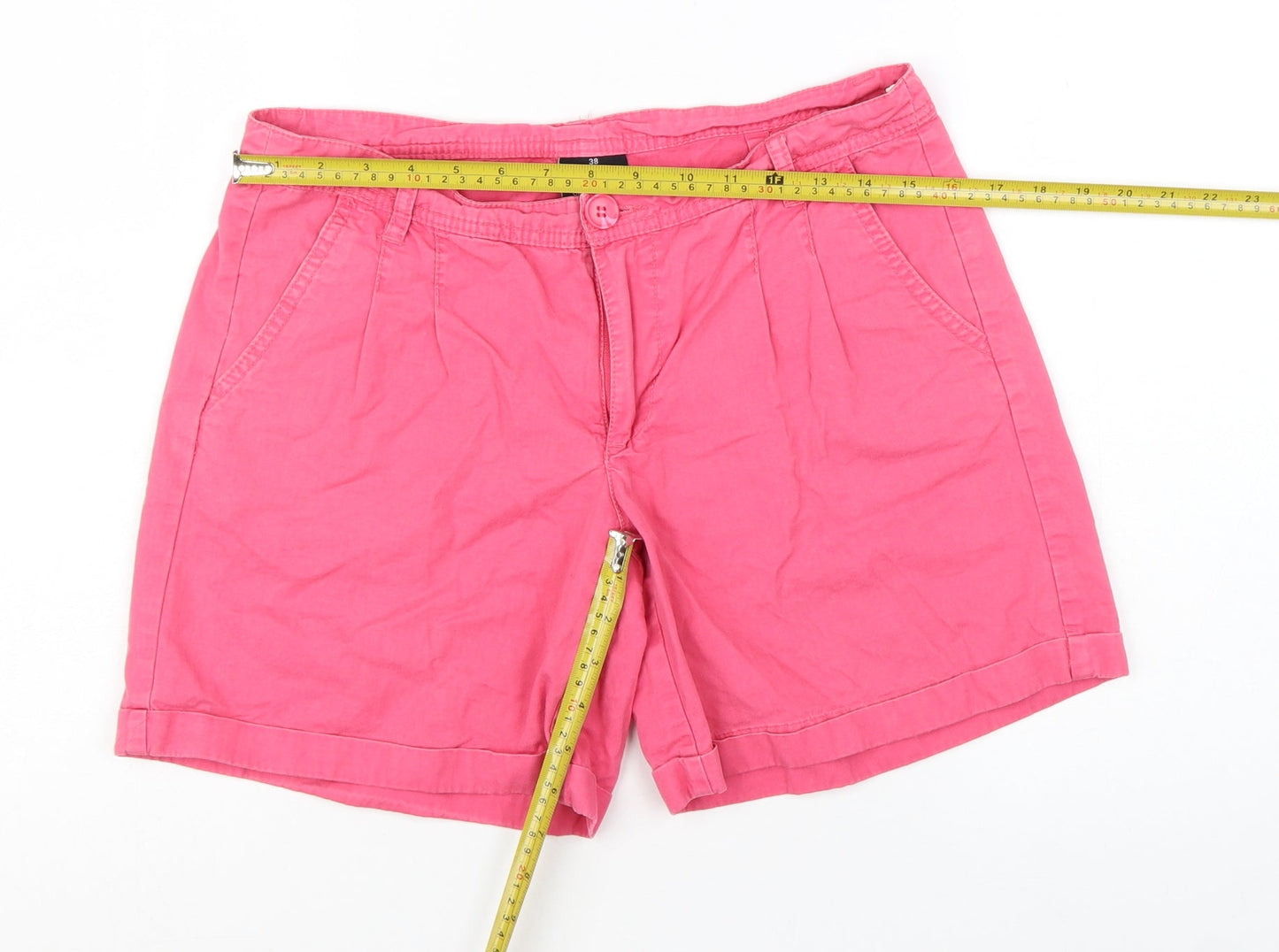 Colours of the World Women’s Pink Chino Shorts UK 12 Cotton