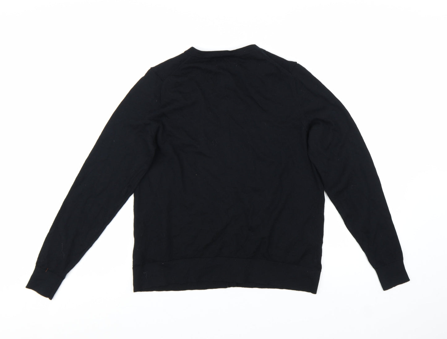 Marks and Spencer Women's Black Merino Wool Cardigan Size 14