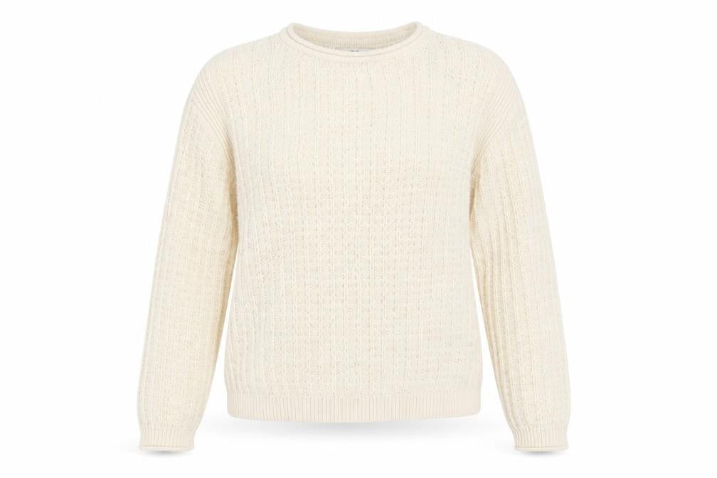 Marks & Spencer Womens Ivory M Chunky-Knit Cotton Jumper
