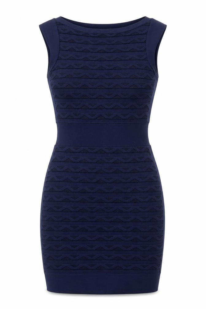 French Connection Womens Blue Bodycon Dress Size 12 Sleeveless