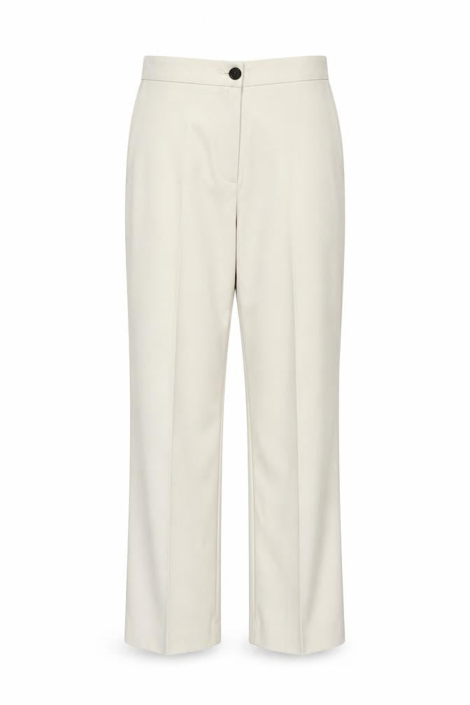 Vero Moda Women Beige Straight Leg Chino Trousers Size 12