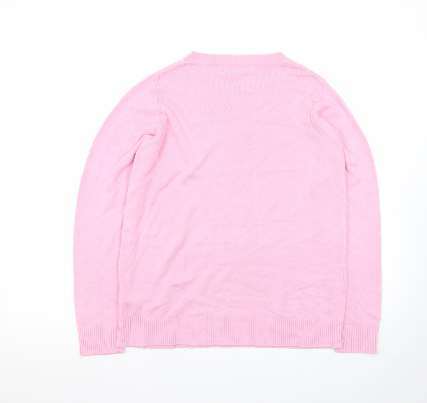 Marks and Spencer Women’s Pink Cashmere Crew Neck Jumper Size 12