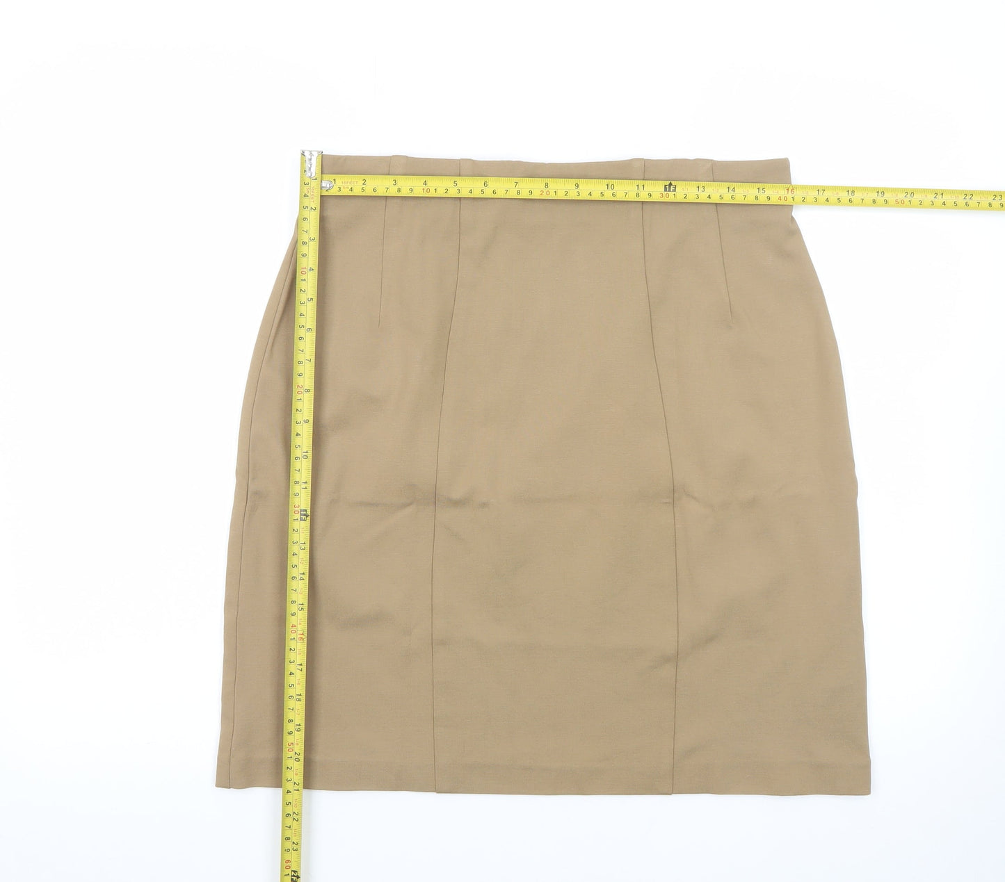 Marks and Spencer Women’s Beige Size 14 Pencil Skirt