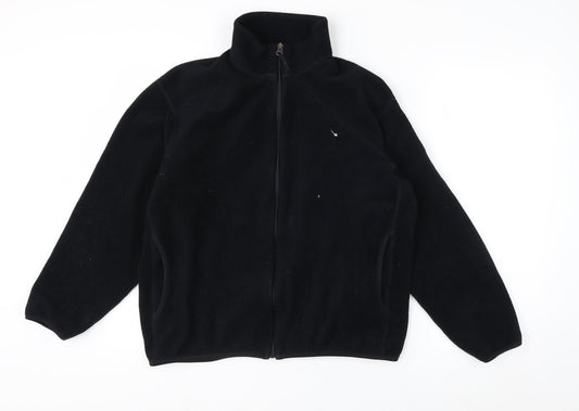 Uniqlo Men's Black Fleece Full Zip Jacket L Regular Fit