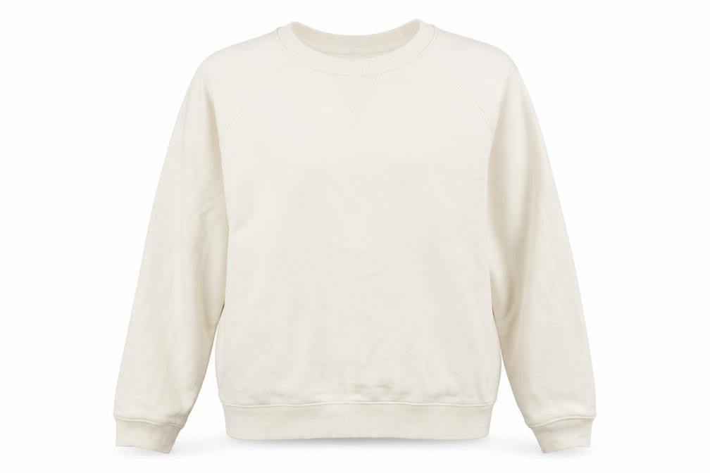 Crew Clothing Women’s Ivory Cotton Blend Sweatshirt Size 14