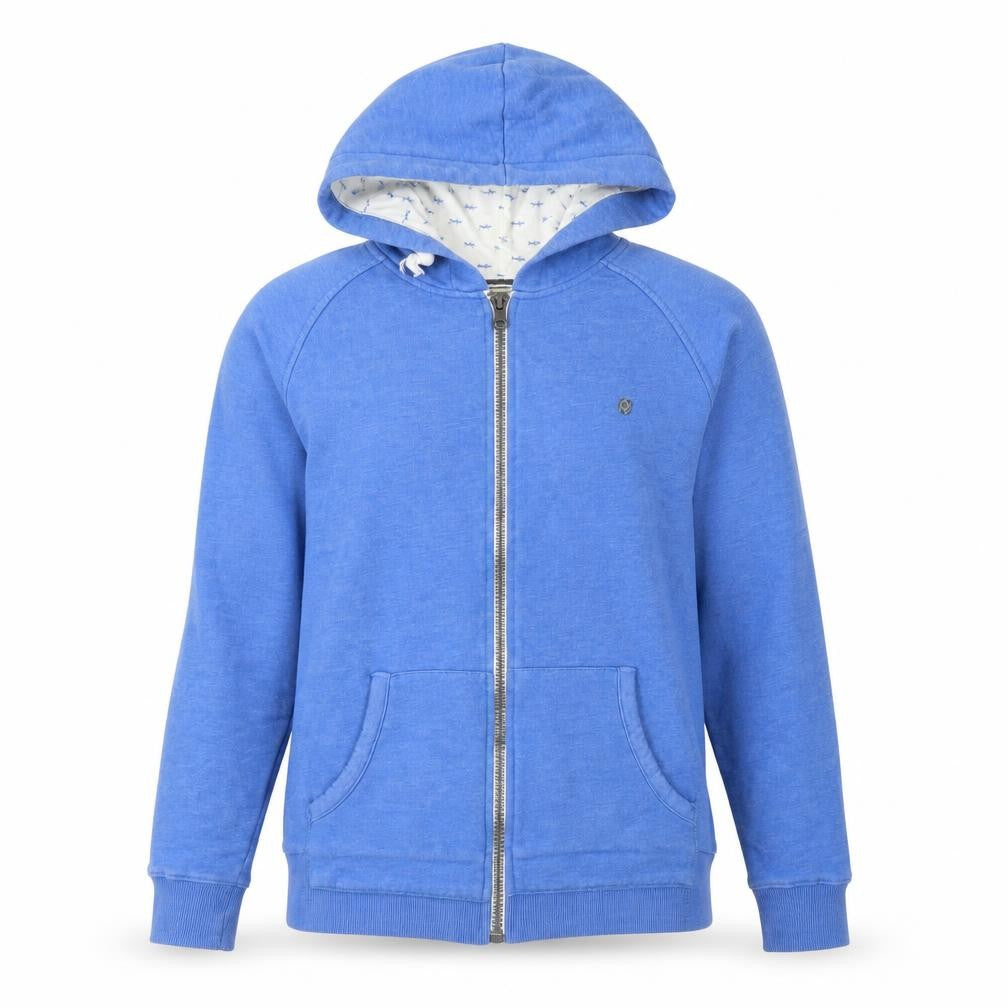 Steel & Jelly Men's Blue Full Zip Hoodie M Cotton Blend