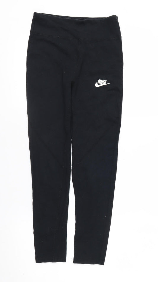 Nike Women’s Black XL Tight Fit Cotton Stretch Active Leggings