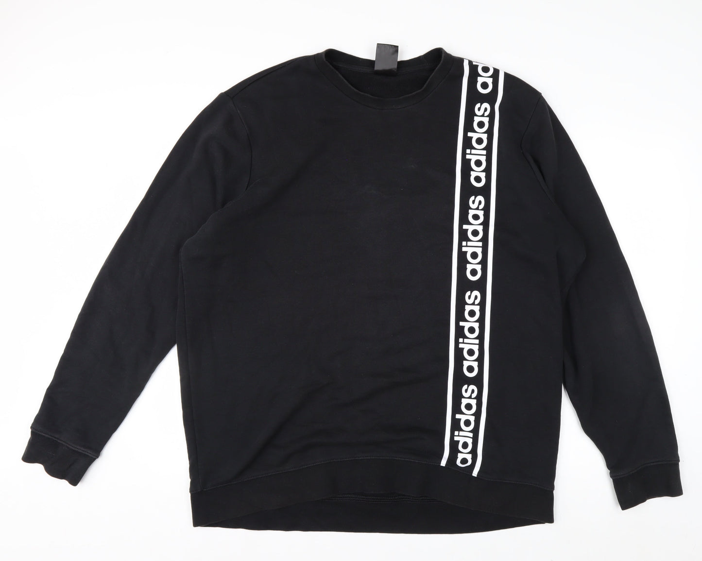 Adidas Men's Black 2XL Pullover Crew Neck Sports Sweatshirt