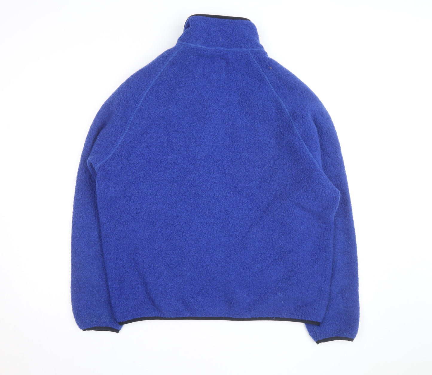 Finisterre Men's Blue Wool Fleece Jacket L Full Zip Outdoor