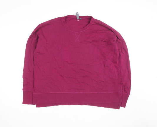 Sweaty Betty Womens Purple Long Sleeve Pullover Sweatshirt Size L