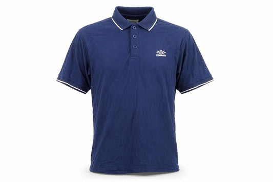 Umbro Men's Blue Short Sleeve Polo Shirt Size L Classic Fit