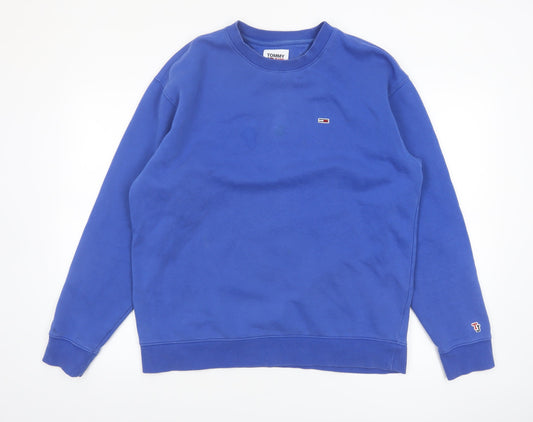 Tommy Jeans Men's Blue Pullover Sweatshirt M Regular Fit