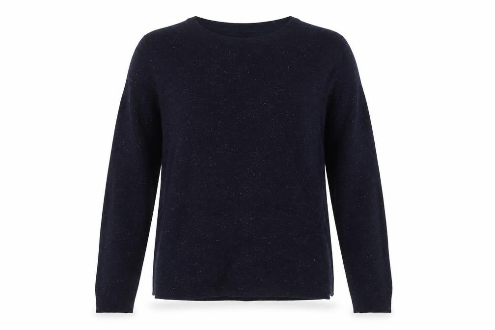 Whistles Women Black Wool Blend Crew Neck Jumper Size 14