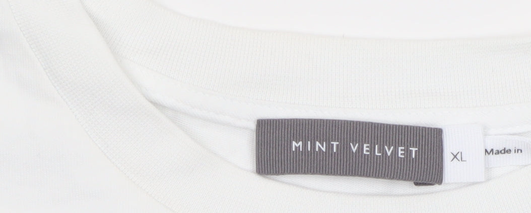 Mint Velvet Women's White XL Graphic Lobster Cotton T-Shirt