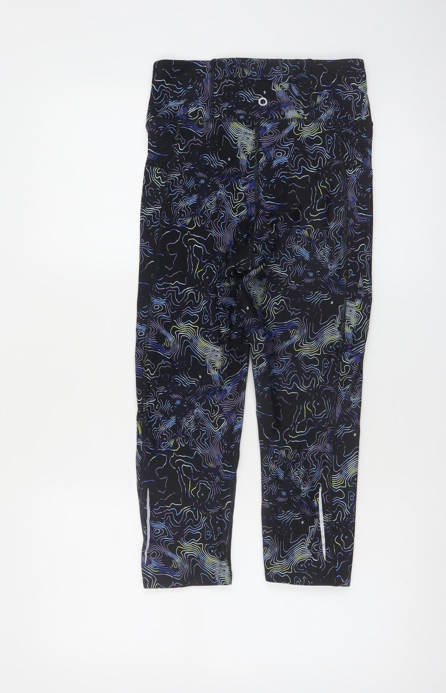 Marks and Spencer Goodmove Black Abstract Gym Leggings Size 10