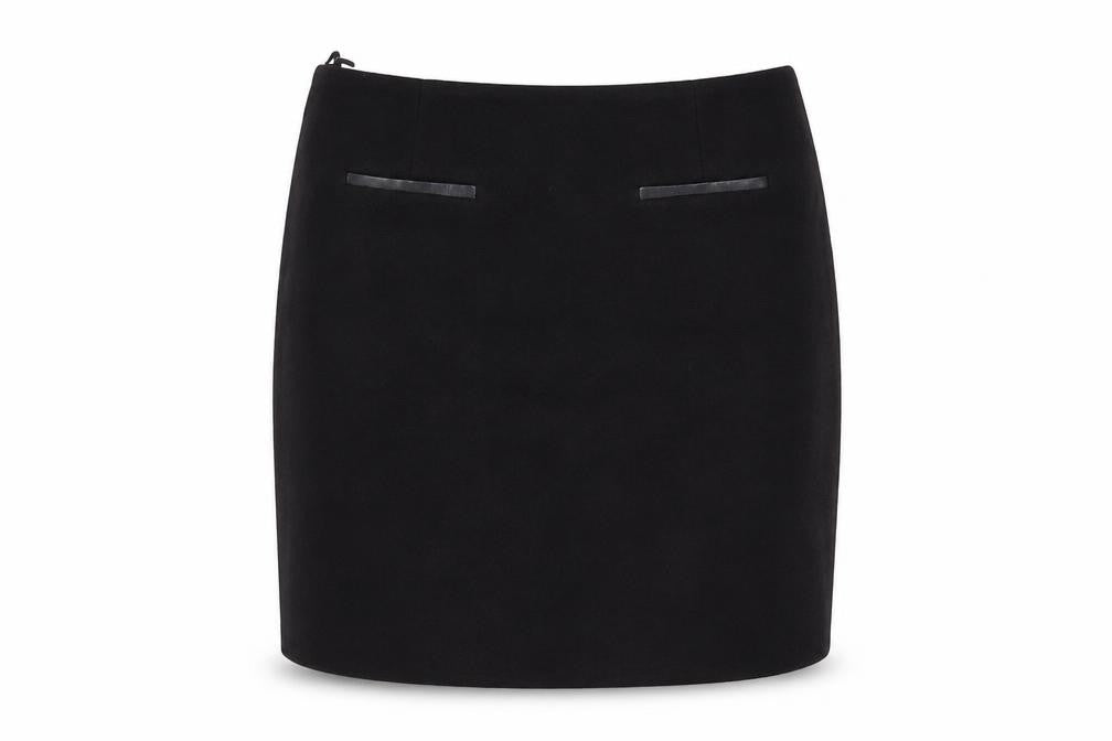 Marks & Spencer Womens Black Size 12 Straight Skirt